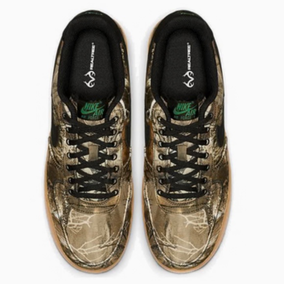 REALTREE X AIR FORCE 1 LOW 'TAN CAMO' AO2441-001-EUC Size 7 Men's - Picture 3 of 10